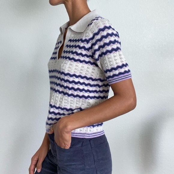 Marine layer sweater polo- size small - Picture 5 of 8